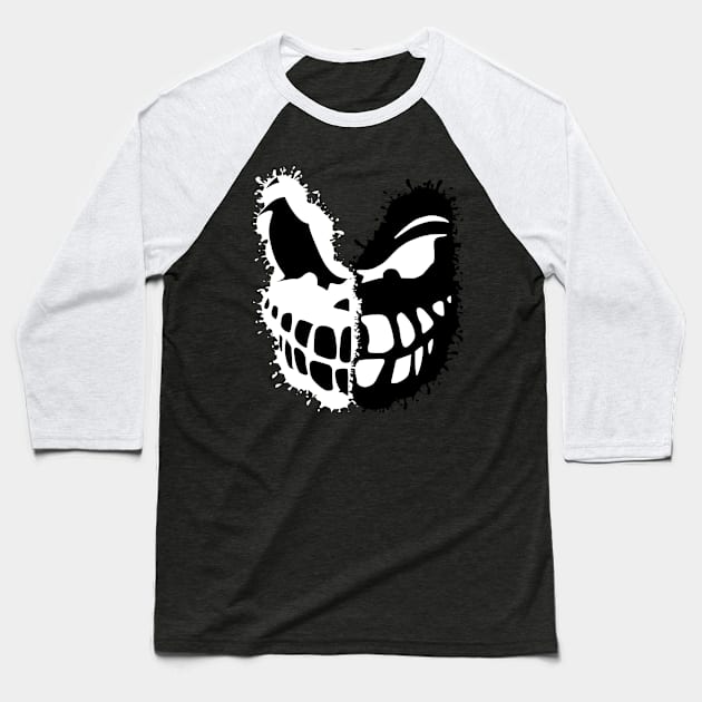 Scary mask Baseball T-Shirt by KNAYA